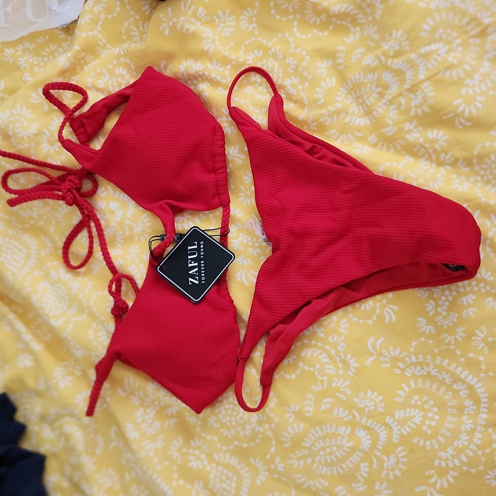 NWT Zaful red bikini